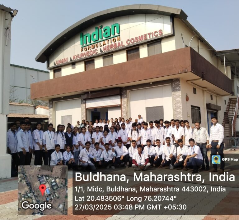 Industrial Visit to Indian formulation Industry, Yelgaon Buldhana