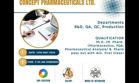 Career Development Cell, of RSCP in Association with Concept Pharmaceuticals Ltd. Organized Pool Campus Drive