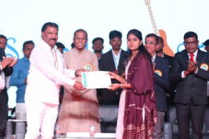 Prize distribution by hand of Hon Sanjay gaikwad (MLA Buldhana ) in Spandan 2025