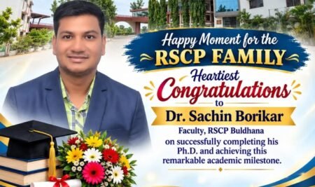 Heartiest congratulation to Dr. Sachin Borikar for achieving remarkable Academic Milestone as Ph. D. award